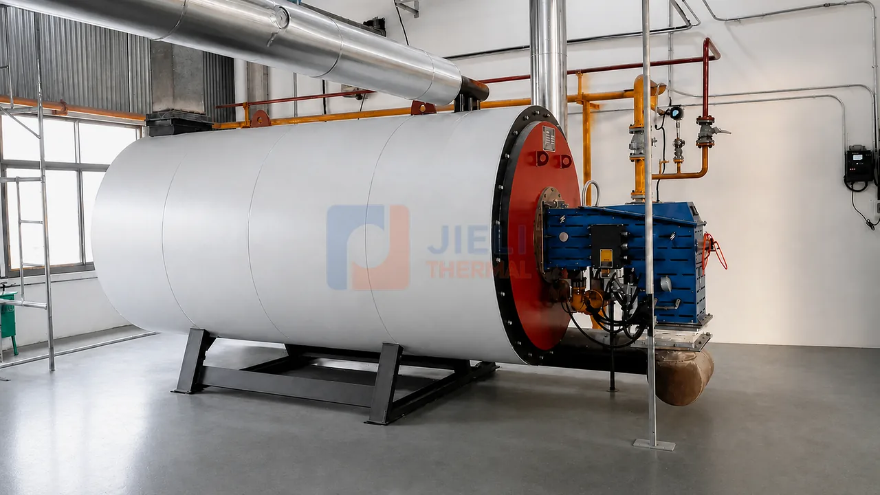 Calentador de aceite térmico a gas con tuberías de proceso Calentador de aceite térmico a gas con tuberías de proceso