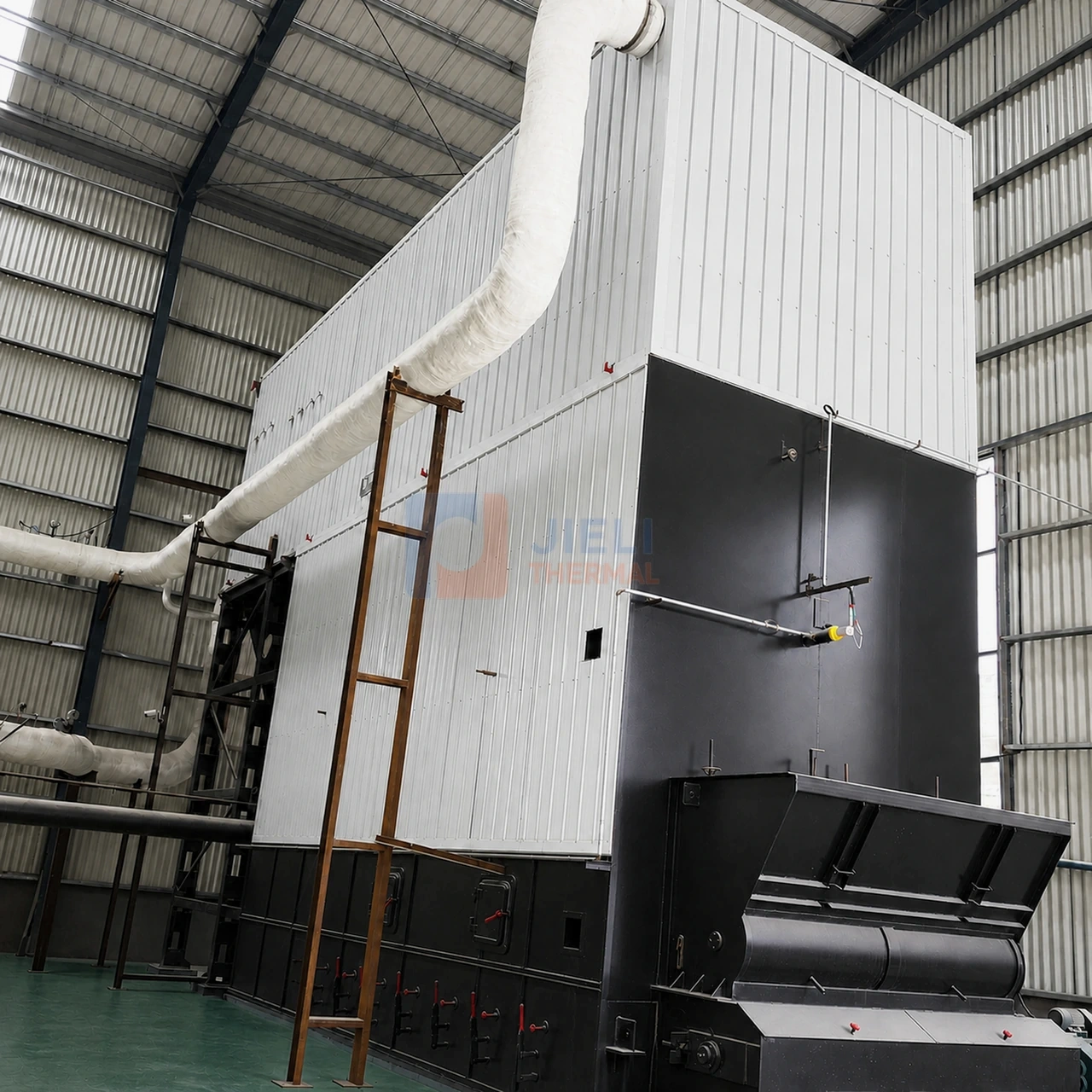 YFW-2800 biomass fired thermal oil heater in production