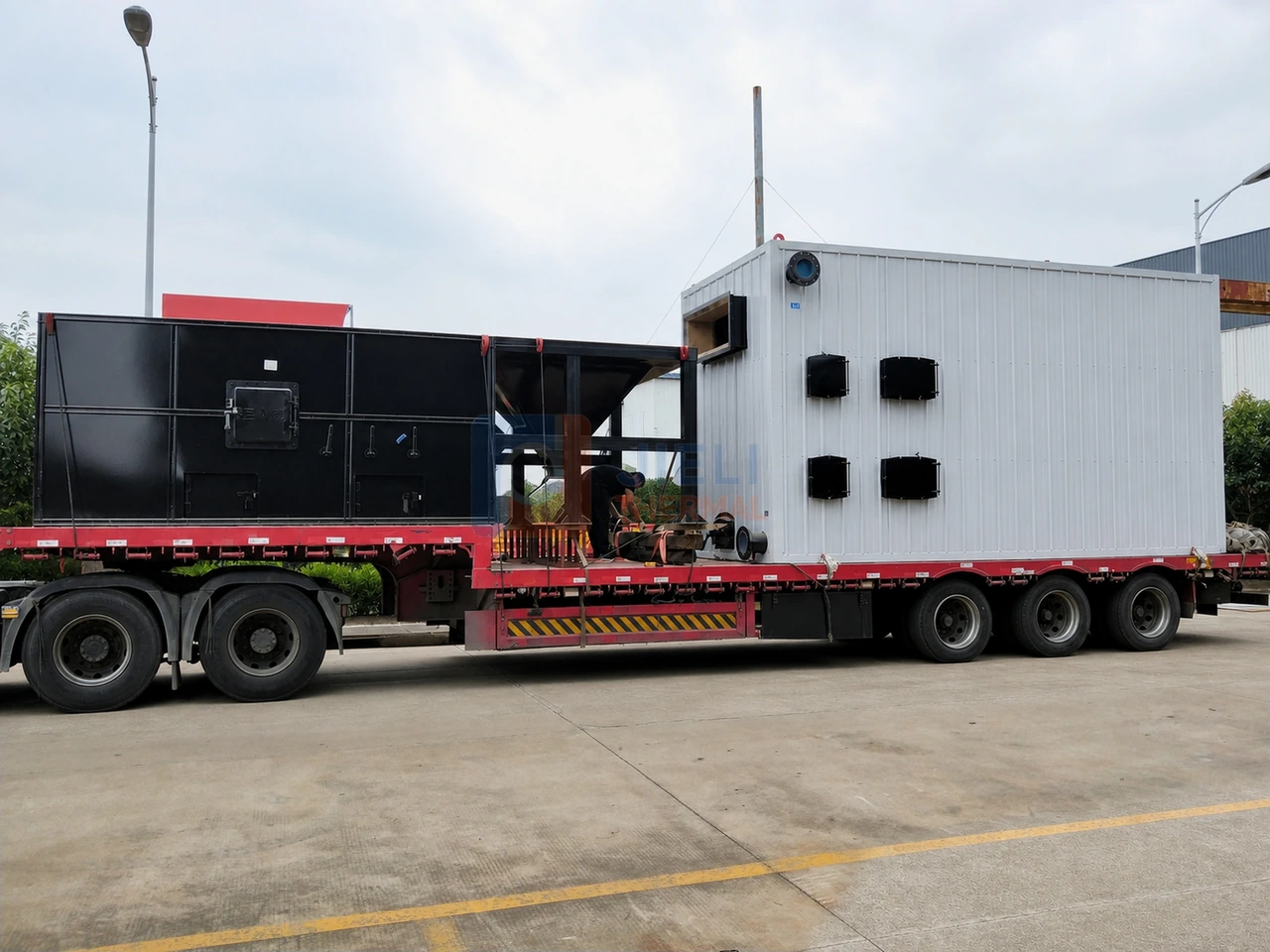 YGW-240 biomass thermal oil heater prepared for project delivery